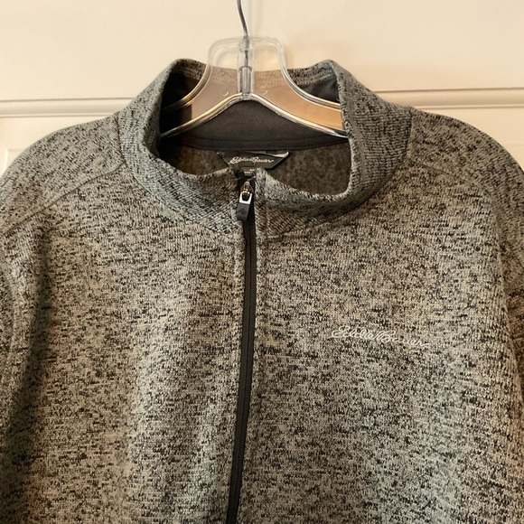 Eddie Bauer Mens 1/4 Zip Pullover Sweater Charcoal Gray XL Outdoor Hiking - Picture 3 of 8
